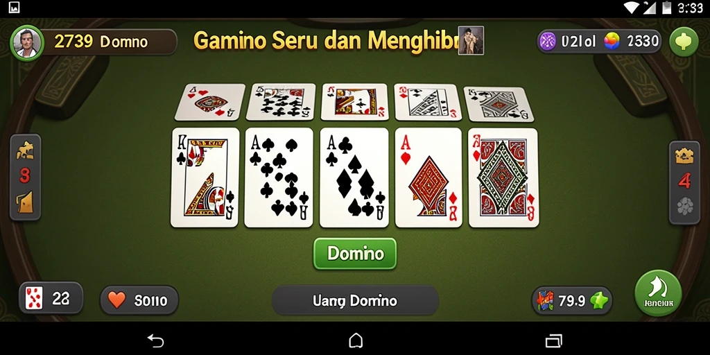 Screenshot utama 2739 menampilkan antarmuka permainan Domino yang menarik.