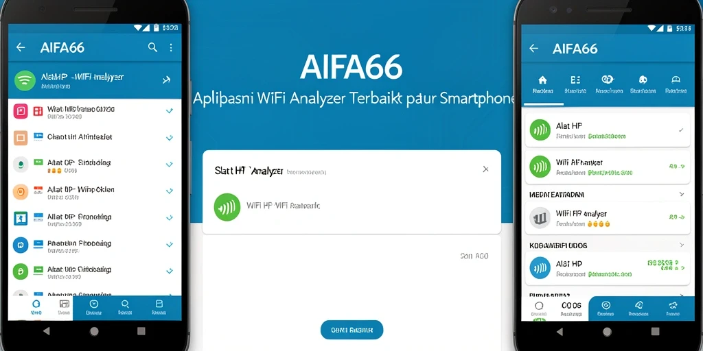 Screenshot AIFA66 menampilkan grafik kekuatan WiFi dan informasi jaringan yang jelas.