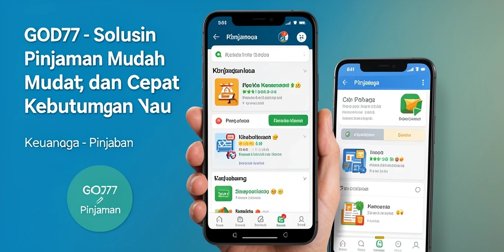 Antarmuka aplikasi GOD77 yang mudah digunakan untuk pengajuan pinjaman.