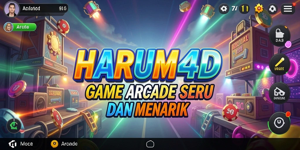 Antarmuka HARUM4D yang penuh warna dan menarik.