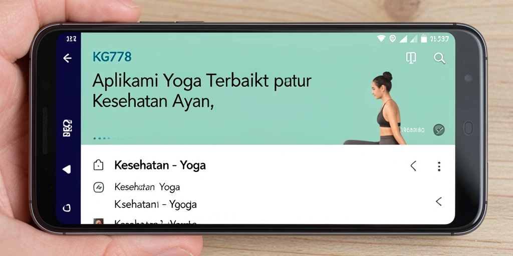 Antarmuka KG778 yang menarik dan fungsional untuk latihan Yoga.