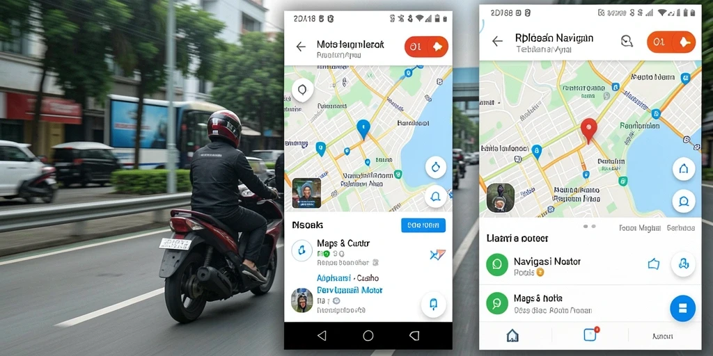 Antarmuka aplikasi RDI88 yang intuitif untuk navigasi motor.