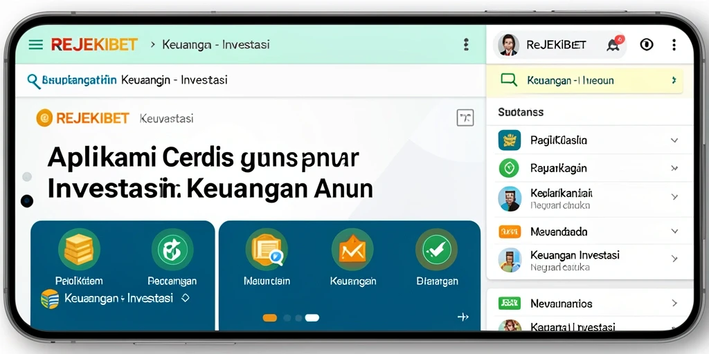 Antarmuka REJEKIBET yang intuitif dan informatif untuk investasi.