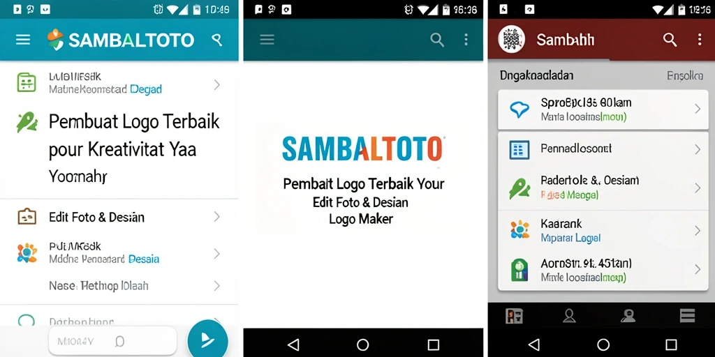 Tampilan antarmuka SAMBALTOTO yang ramah pengguna untuk pembuatan logo.